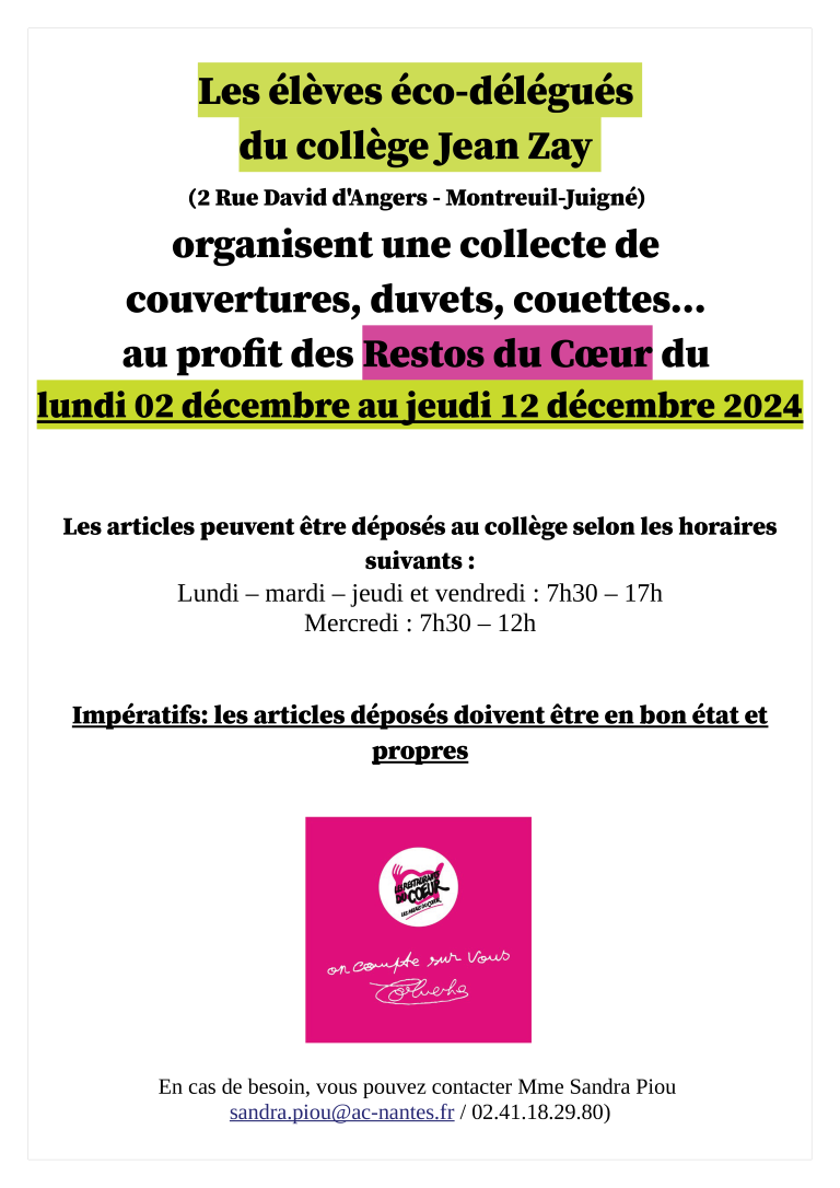 affiche collecte resto (Moyen)