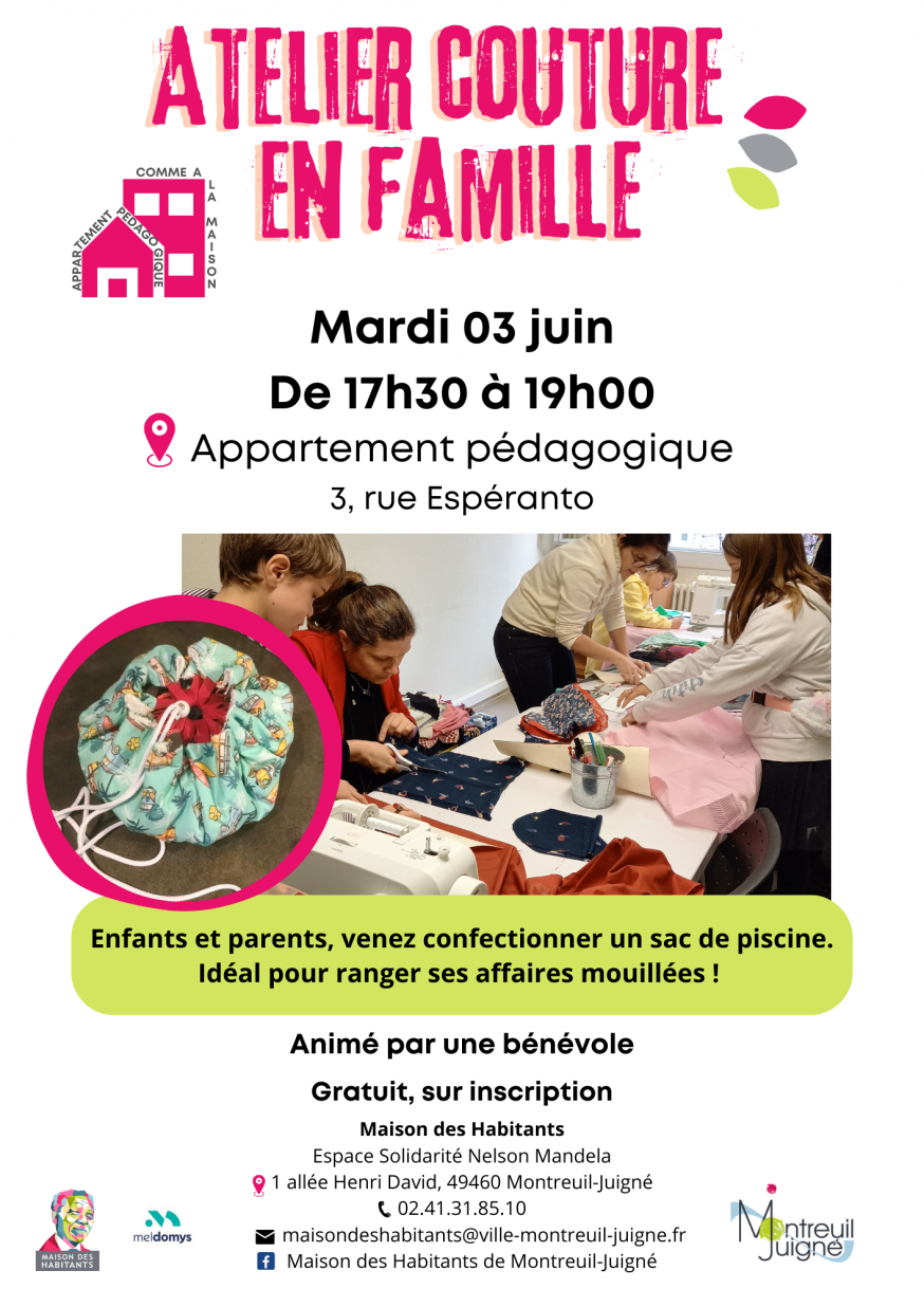 Affiche couture en famille JUIN 2025