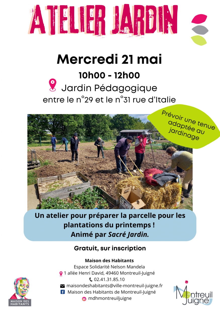 Affiche jardin MAI 2025