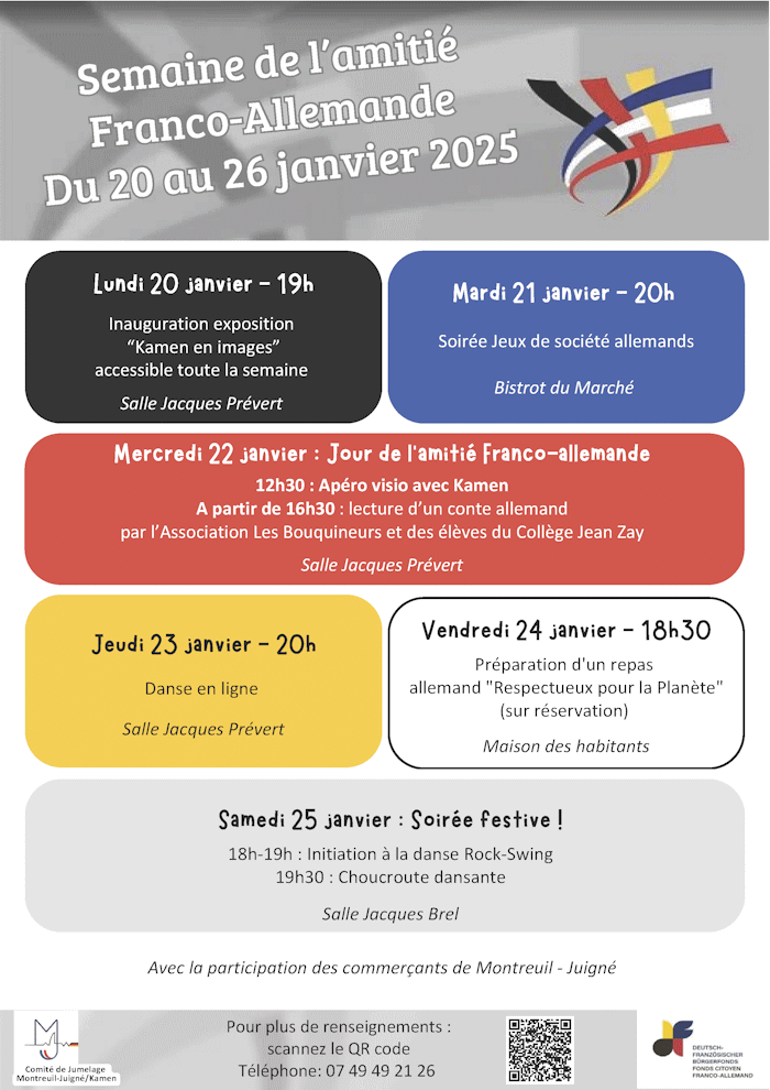 Affiche Semaine Amitié Franco Allemande 2025_V2