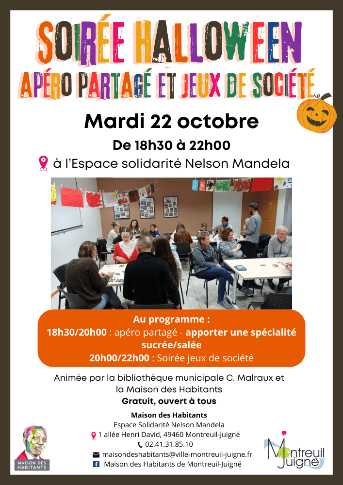 AFFICHE Soirée Halloween OCT 2024