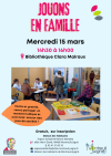 Affiche Jouons en famille MARS.23 
