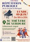 Affiche répétition publique La Marogué