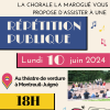 Chorale la Marogué répétition publique 2024